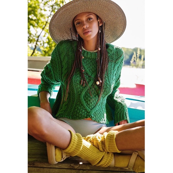 Free People Cutting Edge Cable Knit Sweater - Picture 1 of 3